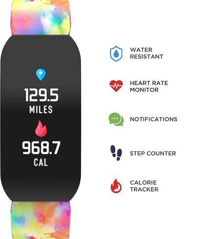 Itech Active Smartwatch Fitness Tracker, Heart Rate, Step Counter, Sleep Monitor, Notifications, Waterproof for Ladies, Compatible with iPhone and Android in Saudi Arabia