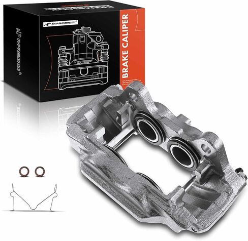 A-Premium Disc Brake Caliper Assembly Compatible with Select Hummer Models - H3 2006 3.5L 2007-2010 3.7L 2008-2010 5.3L, H3T 2009-2010 5.3L - Front Left Driver Side in Saudi Arabia