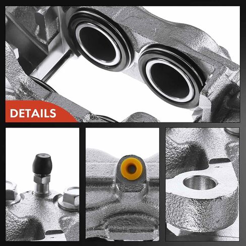 A-Premium Disc Brake Caliper Assembly Compatible with Select Hummer Models - H3 2006 3.5L 2007-2010 3.7L 2008-2010 5.3L, H3T 2009-2010 5.3L - Front Left Driver Side in Saudi Arabia