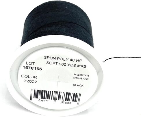 Black Thread -All PurposeThread Spun Poly 40 WT. 900yards -A&E GUTERMANN (1) in Saudi Arabia