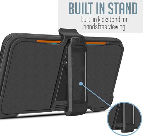 Designed for Motorola Moto G Stylus 5G 2021 with Built in Screen Protector, Belt Clip Holster Kickstand Protective Hybrid Cover Heavy Duty Defender Shockproof Phone Case (Camo Orange) in Saudi Arabia