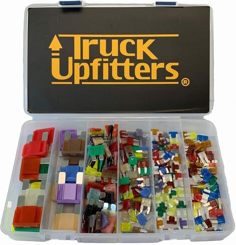 Truck Upfitters 250 قطعة مجموعة متنوعة من صمامات الشفرات للسيارات والشاحنات وRVs والمقطورات وسيارات الدفع الرباعي. متوافق مع 6 صمامات شفرات شائعة، بما في ذلك Maxi وMedium وMini وLo-Pro Mini وMicro2 وMicro3 in Kuwait