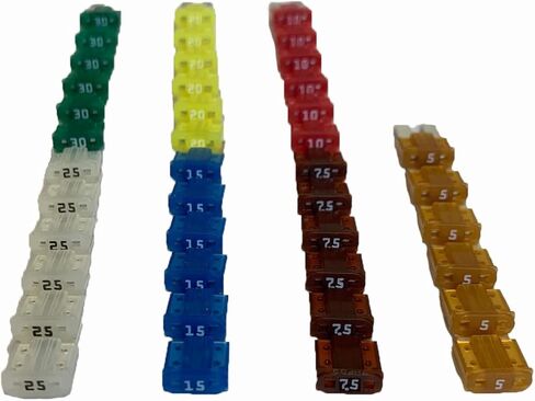 Truck Upfitters 250 قطعة مجموعة متنوعة من صمامات الشفرات للسيارات والشاحنات وRVs والمقطورات وسيارات الدفع الرباعي. متوافق مع 6 صمامات شفرات شائعة، بما في ذلك Maxi وMedium وMini وLo-Pro Mini وMicro2 وMicro3 in Kuwait