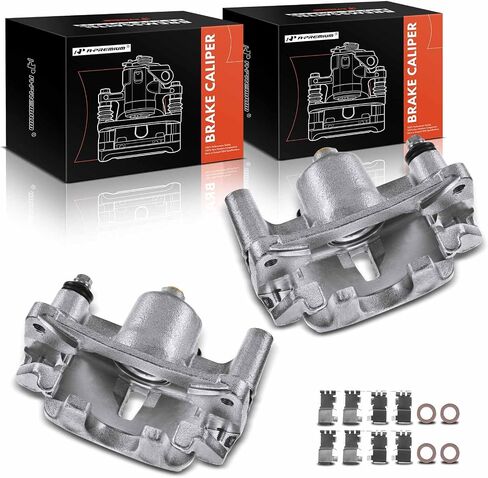 A-Premium Disc Brake Caliper Assembly with Bracket Compatible with Select Lexus Models - RX300 1999 2000 2001 2002 2003, V6 3.0L - Rear Driver and Passenger Side, 2-PC Set in Saudi Arabia