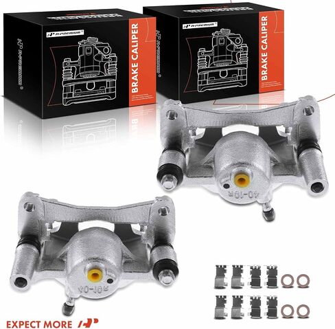 A-Premium Disc Brake Caliper Assembly with Bracket Compatible with Select Lexus Models - RX300 1999 2000 2001 2002 2003, V6 3.0L - Rear Driver and Passenger Side, 2-PC Set in Saudi Arabia