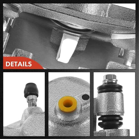 A-Premium Disc Brake Caliper Assembly with Bracket Compatible with Select Lexus Models - RX300 1999 2000 2001 2002 2003, V6 3.0L - Rear Driver and Passenger Side, 2-PC Set in Saudi Arabia
