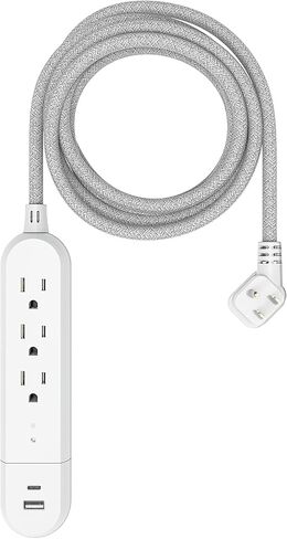Yata Power Strip 3 Outlet 5FT Extension Cord مع USB وType C منافذ شحن محمولة للسفر in Saudi Arabia