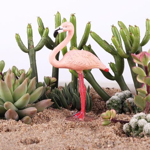 قطعتان من زخارف الفلامنغو الوردية الصغيرة، تماثيل راتنج لطيفة، ديكور منزلي، غطاء كعكة عيد ميلاد الزفاف وديكور الحفلات in Kuwait