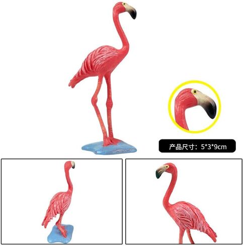 قطعتان من زخارف الفلامنغو الوردية الصغيرة، تماثيل راتنج لطيفة، ديكور منزلي، غطاء كعكة عيد ميلاد الزفاف وديكور الحفلات in Kuwait