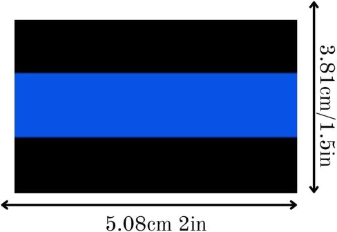 Fundraising For A Cause | Blue Line Heart Stickers - Police Support Stickers for Car Bumpers, Office Doors, Cell Phones and More (250 Stickers) in Saudi Arabia