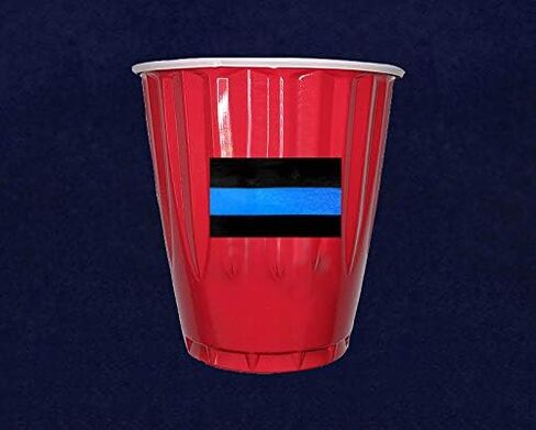 Fundraising For A Cause | Blue Line Heart Stickers - Police Support Stickers for Car Bumpers, Office Doors, Cell Phones and More (250 Stickers) in Saudi Arabia