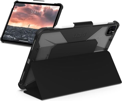 URBAN ARMOR GEAR UAG Designed for iPad Air 10.9 inch Case iPad 5th Generation 2022 Case Green Olive Rugged Smooth Exterior Multi-Angle Viewing Folio w/Pencil Holder Metropolis SE Protective Cover in Saudi Arabia