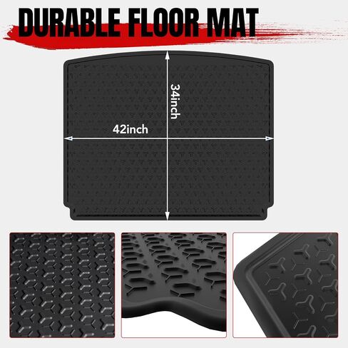 HAKA TOUGH Cargo Liner for 2021 2022 2023 Ford Bronco Sport, Trunk Slush Mats All Weather Custom Fit TPE Material Protection Accessories Full-Size Spare Tire (NOT FITS Bronco) in Saudi Arabia