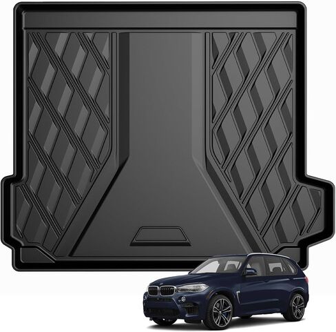 بطانة البضائع الأصلية 2014-2018 X5 لسيارة BMW X5 - سجادة صندوق السيارة TPE شديدة التحمل مناسبة حسب الطلب - بطانة مطاطية لجميع الأحوال الجوية ملحقات سجادة البضائع مقاسة بالليزر ثلاثية الأبعاد لسيارة BMW X5 2014-2018 in Kuwait