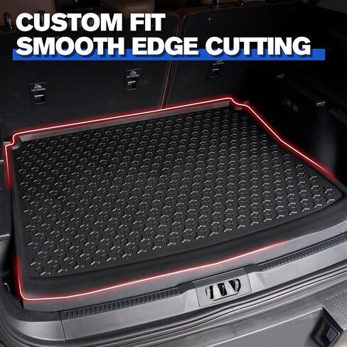 HAKA TOUGH Cargo Liner for 2021 2022 2023 Ford Bronco Sport, Trunk Slush Mats All Weather Custom Fit TPE Material Protection Accessories Full-Size Spare Tire (NOT FITS Bronco) in Saudi Arabia