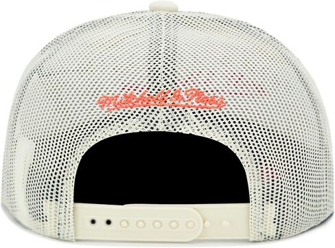 Mitchell & Ness Baltimore Orioles Cooperstown MLB Evergreen Trucker Snapback Hat Cap - Off White in Saudi Arabia