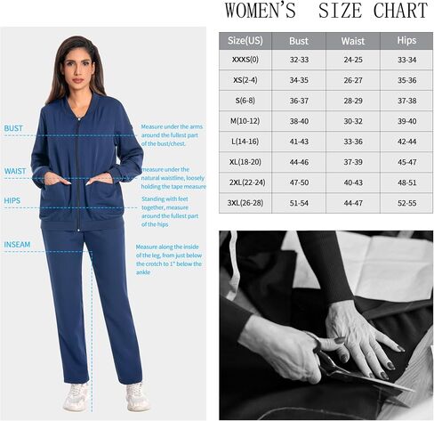 PuriPure Uniforms Zip Front Scrub Jackets for Women with 4 Pockets in Saudi Arabia