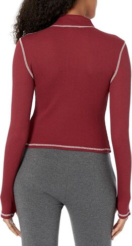 True Religion Women's Zip Front Contrast L/S Top in Saudi Arabia