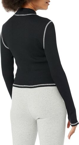 True Religion Women's Zip Front Contrast L/S Top in Saudi Arabia