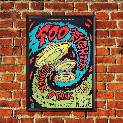 Art Canvas Muisc Poster 14x20 Inch for Wall Decoration No Framed for Foo Muisc Band Poster in Saudi Arabia