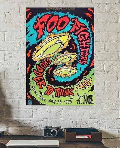 Art Canvas Muisc Poster 14x20 Inch for Wall Decoration No Framed for Foo Muisc Band Poster in Saudi Arabia