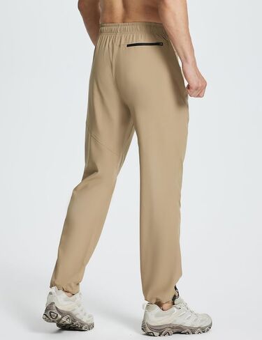 BALEAF Men's Hiking Pants Lightweight Quick Dry Water Resistant Elastic Waist Cargo Pants with Zip Pockets for Outdoor in Saudi Arabia
