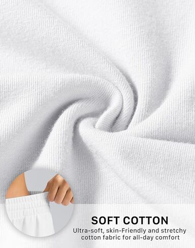 سروال كابري نسائي من القطن من SANTINY ناعم ومطاط برباط للسفر كاجوال للنساء مع 6 جيوب in Kuwait