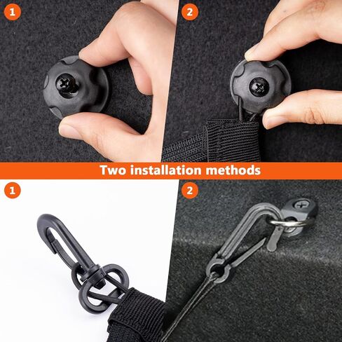 3-Layer Stretchable Small Cargo Net Pocket Storage Mesh Net Elastic Automotive Cargo Nets Storage Pouch for Pickup Truck Car Boats RV with 12 Mounting Screws and Hooks, 18 x 9.8 Inches in Saudi Arabia