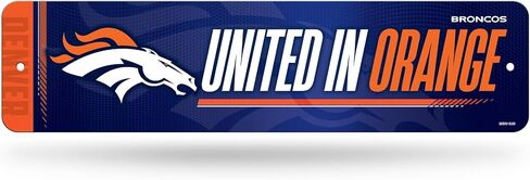 Rico Industries NFL Football Metal Street Sign 4" x 15" Home Décor - Bedroom - Office in Saudi Arabia