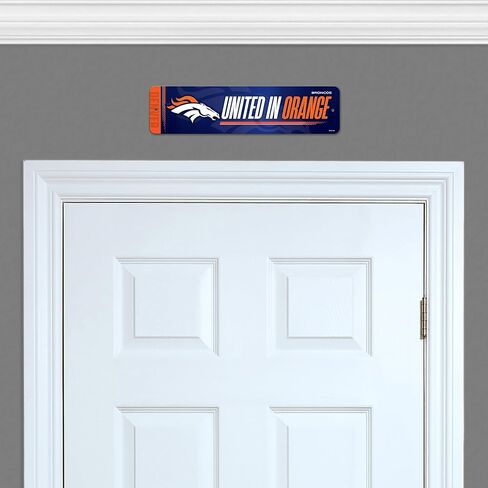 Rico Industries NFL Football Metal Street Sign 4" x 15" Home Décor - Bedroom - Office in Saudi Arabia
