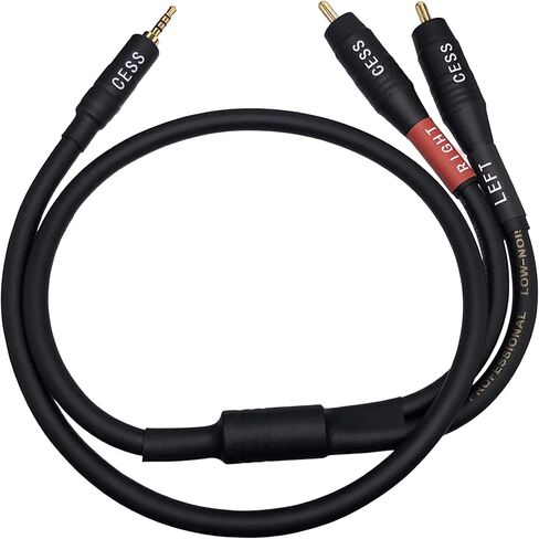CESS-261 كابل توصيل منخفض الضوضاء 2.5 ملم إلى RCA لمشغل الموسيقى DAC ومكبر الصوت in Kuwait