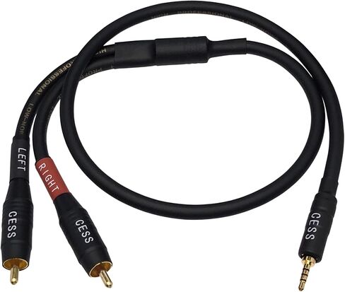 CESS-261 كابل توصيل منخفض الضوضاء 2.5 ملم إلى RCA لمشغل الموسيقى DAC ومكبر الصوت in Kuwait