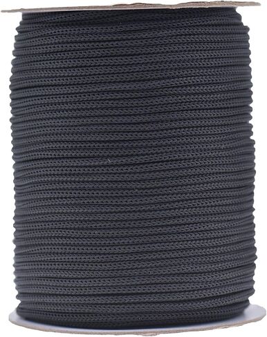 IHKFILAN 1/8Inch Polypropylene Utility Rope Drawstring Hollow Braided PP Rope,Barrier Rope String,Polypro Rope,Golf Courses,Trail Marking,Ski Slopes,Outdoor Concerts,Tie-Downs,328feet(100m) Black in Saudi Arabia
