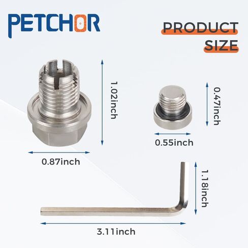 M14.1-1.5 × 15 مم قابس تصريف الزيت، طقم تصليح قابس تصريف الزيت كبير الحجم، مع حلقة دائرية in Kuwait