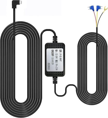 GKU Dash Cam Hardwire Kit, Acc Hard Wire Car Camera Charger Cable Kit 12V- 24V to 5V Car Dash Camera Charger Power Cord with Battery Drain Protection (Hardwire kit) in Saudi Arabia