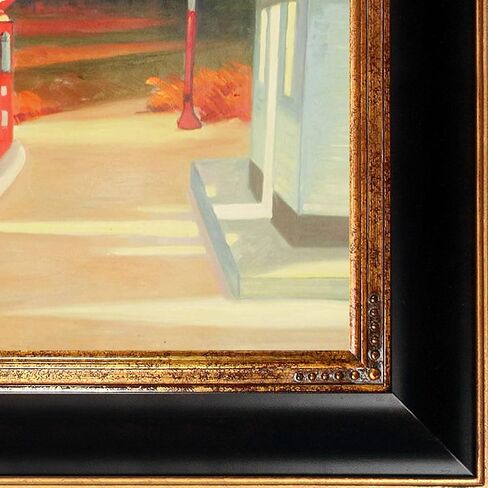 عمل فني Overstockart Hopper-Gas 1940 مع إطار ملكي من الساتان الأسود in Saudi Arabia
