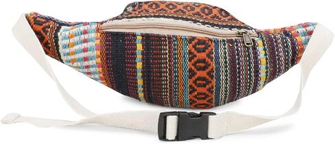 Hemp Fanny Pack & Hemp Waist Belt for Men & Women (Black) in Saudi Arabia