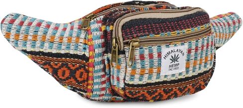 Hemp Fanny Pack & Hemp Waist Belt for Men & Women (Black) in Saudi Arabia