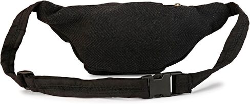 Hemp Fanny Pack & Hemp Waist Belt for Men & Women (Black) in Saudi Arabia