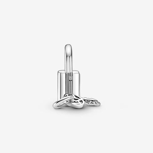 Pandora Padlock and Key Dangle Charm - Compatible Moments - Stunning Women's Jewelry - Made with Sterling Silver & Cubic Zirconia - With Gift Box in Saudi Arabia