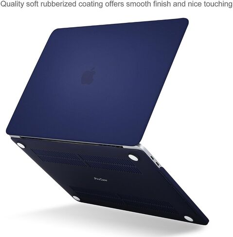 ProCase for MacBook Pro 13 2019 2018 2017 2016 A2159 A1989 A1706 A1708, Hard Shell Case and Keyboard Cover for MacBook Pro 13 with/Without Touch Bar -Darkblue in Saudi Arabia