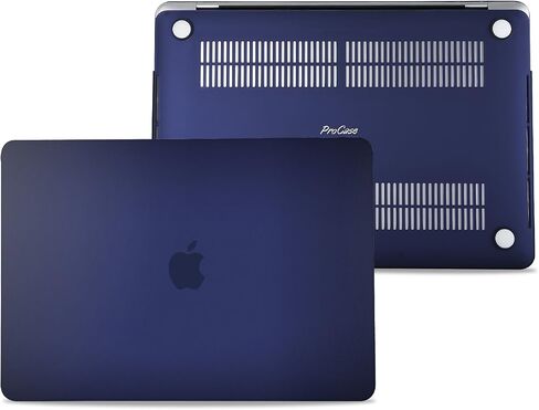 ProCase for MacBook Pro 13 2019 2018 2017 2016 A2159 A1989 A1706 A1708, Hard Shell Case and Keyboard Cover for MacBook Pro 13 with/Without Touch Bar -Darkblue in Saudi Arabia