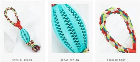 Rubber Ball Dog Toys for Interactive Treat with Tough Twisted Dispensing Enrichment for Boredom and Brain Stimulating Game,Convex Design Tug of War for Medium Dog (Not for aggressive chewers) in Saudi Arabia