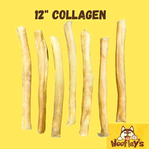 Woofley's 6 Inch Pure Collagen Sticks for Dogs (5 Count) - Collagen Chews for Dogs - Bully Stick Rawhide Alternative Dog Chews No Hide Bones for Medium & Large Dogs in Saudi Arabia