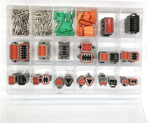 Deutsch DT Connector Kit 2 Pin 3 Pin 4 Pin 6 Pin 8 Pin 12 Pin Each 2 Set/Pack Automotive Waterproof Electrical Connector for Car,Truck,Boats,LED Work Light Fuel Injection in Saudi Arabia