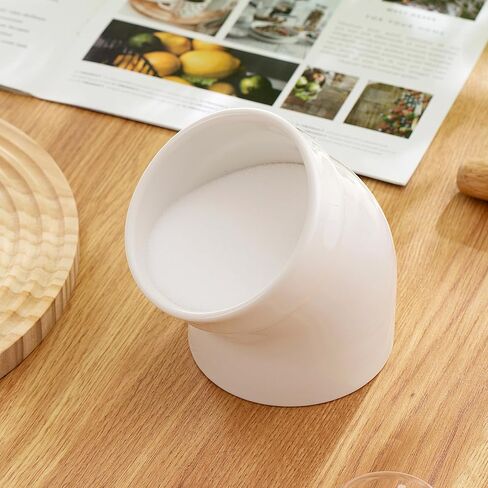 Salt Cellar, Modern Ceramic Salt Pig, Salt Containers for Countertop, Sugar Container, Sugar Jar, Easy Access, Dishwasher Safe (White) in Saudi Arabia