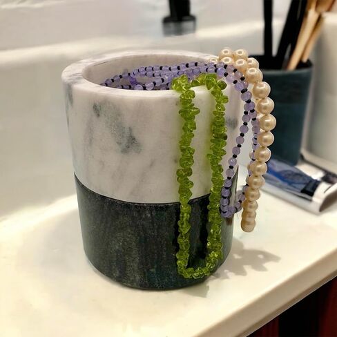 قبو ملح رخامي، قبو فلفل، مجموعة مكونة من قطعتين، حامل ثنائي كبير للملح والفلفل قابل للتكديس مع أسطح محكمة الغلق، وأواني قرصة توابل موفرة للمساحة، وأوعية ملح وفلفل رخامية باللونين الأسود والأبيض مع أغطية in Kuwait