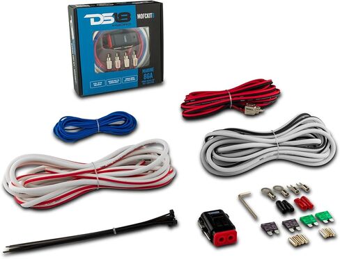 DS18 Hydro MOFCKIT8 طقم أسلاك تركيب مكبر الصوت البحري المعلب ذو 8 قياسات - ما يصل إلى 960 واط، OFC 100% كوبر in Saudi Arabia