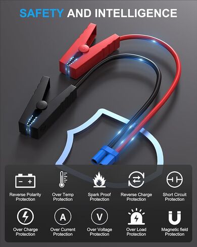 WUKUR كابل قافز سيارة صغير لبولت 57720/58830/ بولت ACDC لاسلكي، بولت إير، EC5 موصل سيارة الانتقال كاتب بطارية كابل مُعزز in Kuwait