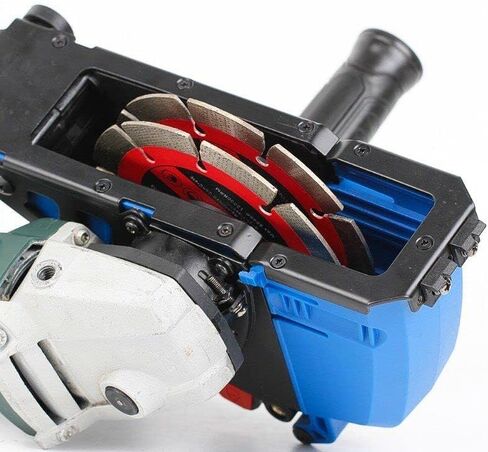 Raizi Double Cut Saw Cutting Wall Sloting Chaser Dust Shroud Dust Collection for Angle Grinder in Kuwait